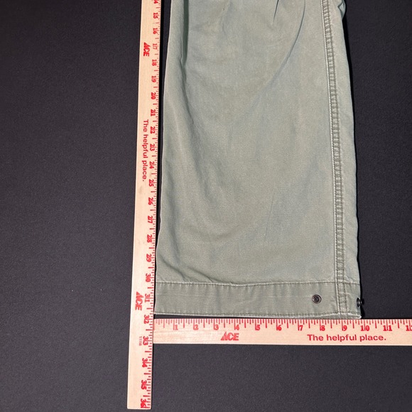 Y2k Molecule Pants Mens 36 38 40 Olive Green Cool Fusion Cargo Paratrooper Baggy - Picture 16 of 16